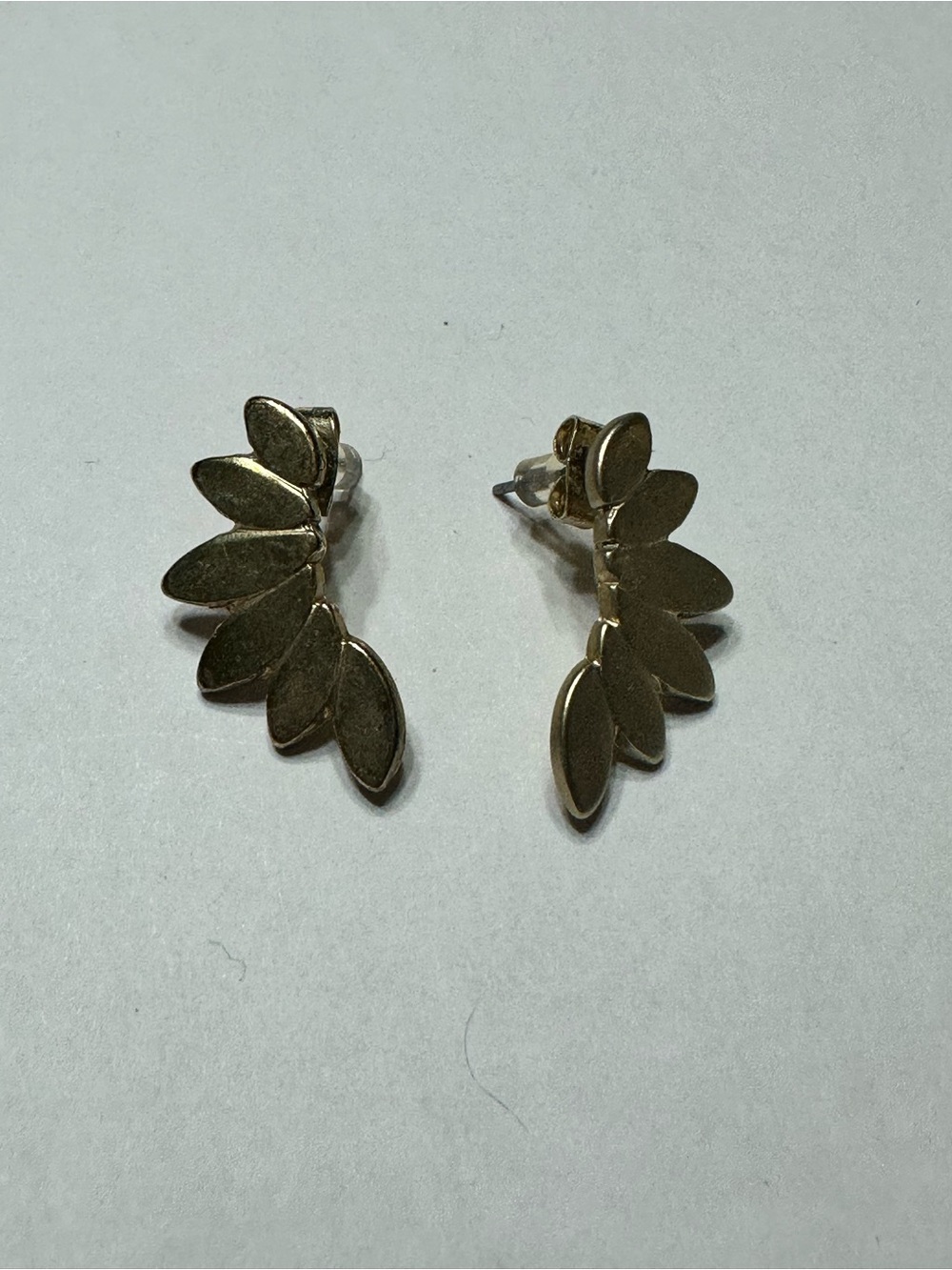 Gold Leaf Cluster Ear Climbers - Women's Earrings
